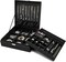 Velvet Jewelry Box Organizer for Women – 2-Layer Jewelry Display Storage Case for Necklaces, Earrings, Bracelets, Rings – Perfect Gift for Father’s Day, Birthday, Anniversary (Black)